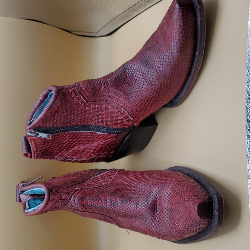 Corral Python Booties - image 1